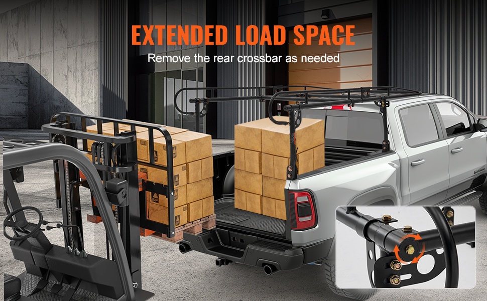 Irrotettava takapoikkipalkki helpottaa korkeiden kuormien lastausta