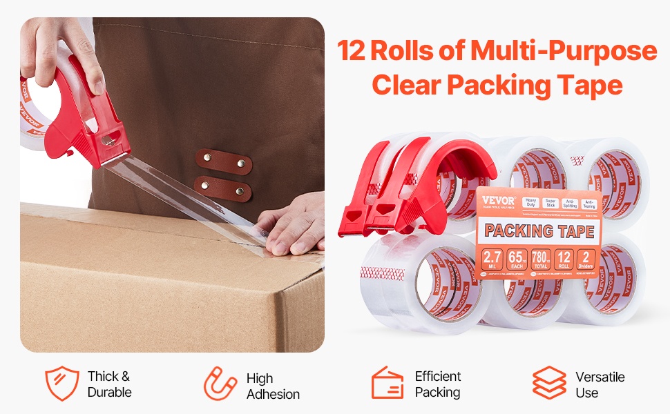 Läpinäkyvä pakkausteippi