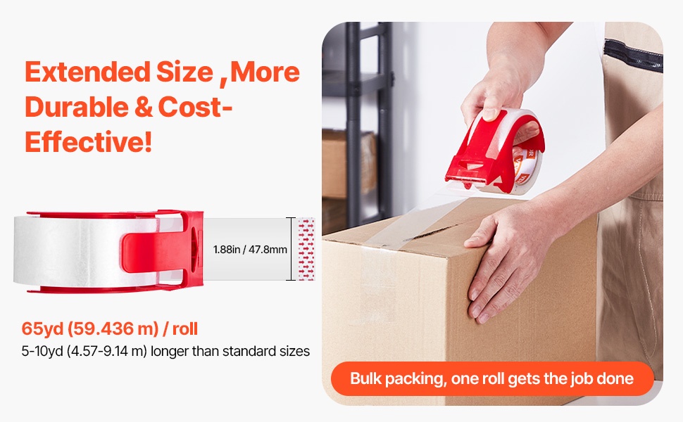 Pakkausteippirullien pakkaus