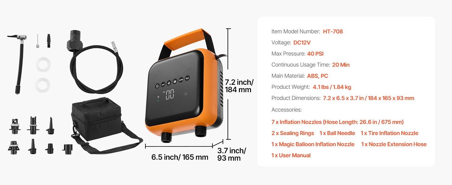 SUP-pumppu ja tarvikkeet