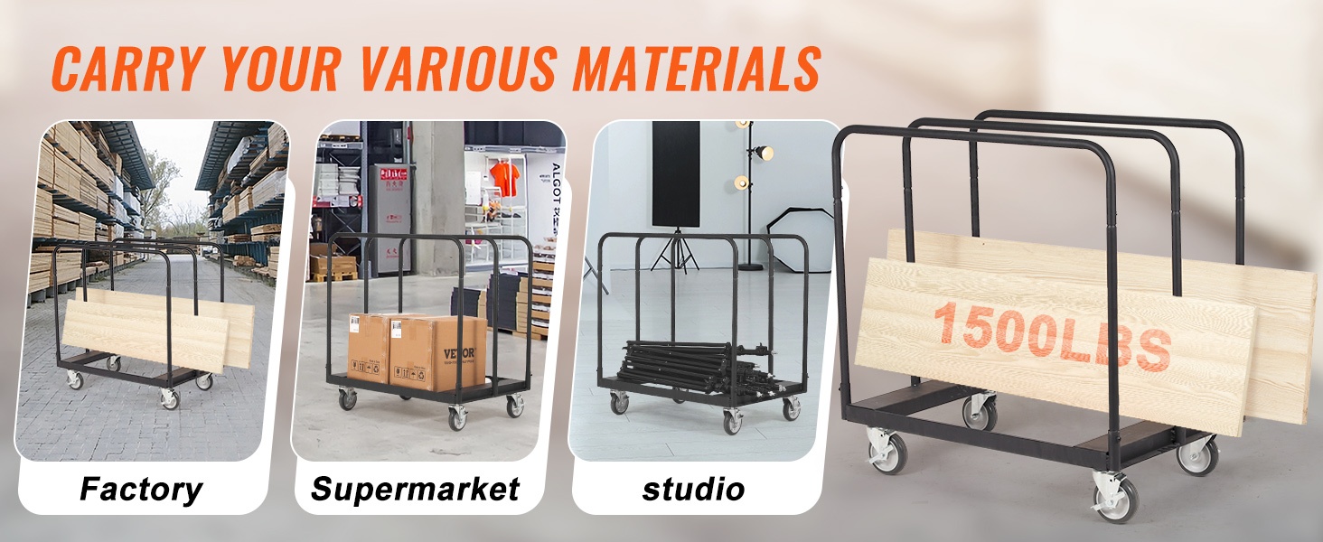 Levykärry epätasaisella alustalla