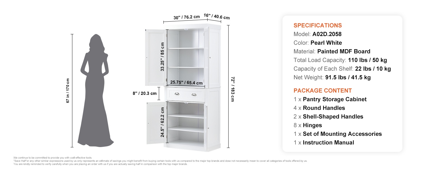 Korkea ruokakomero eri käyttökohteissa