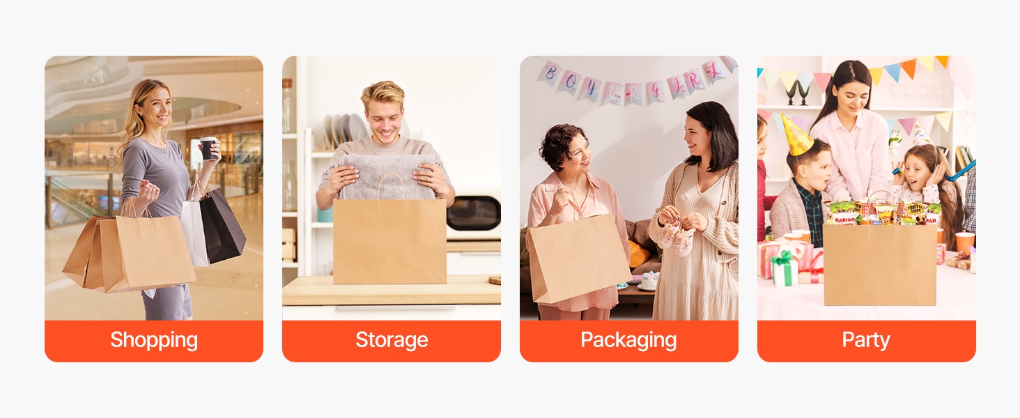 Paperikassit erilaisiin tilaisuuksiin