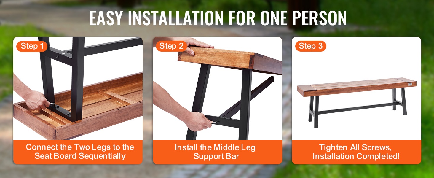 Puutarhapenkki kokoaminen