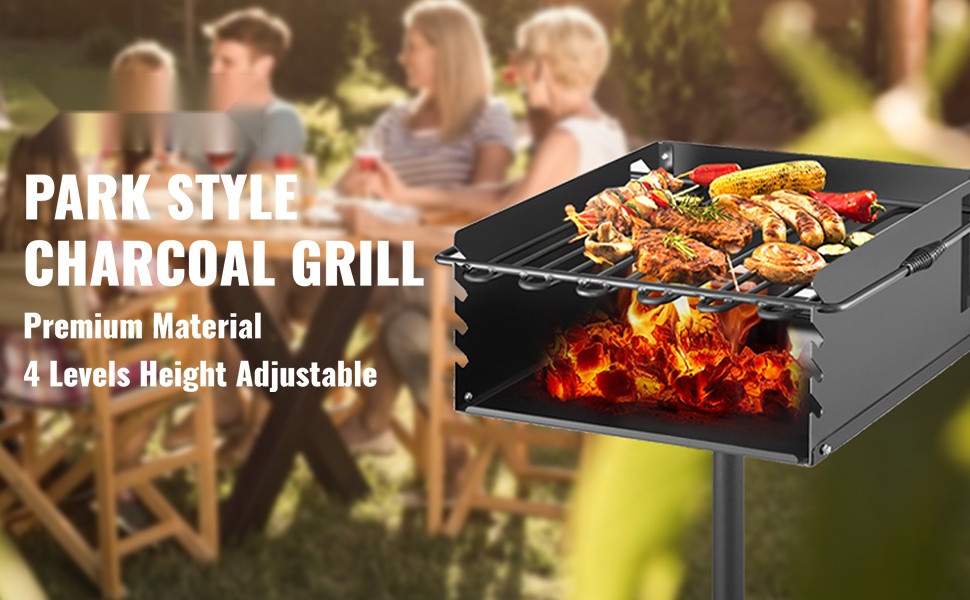 Puistotyyppinen hiiligrilli