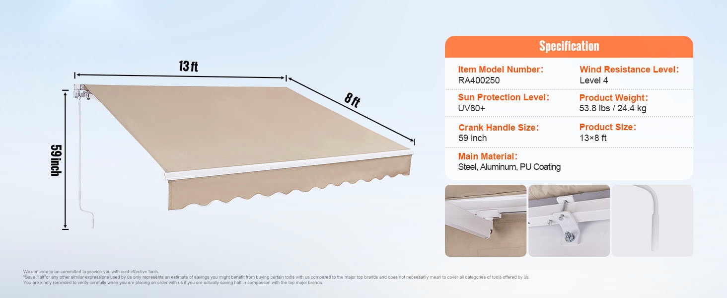 Markiisin yksityiskohtia