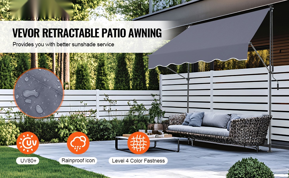 Säädettävä terassimarkiisi sivukuva