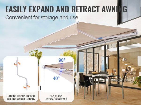 Säädettävä markiisin kulma