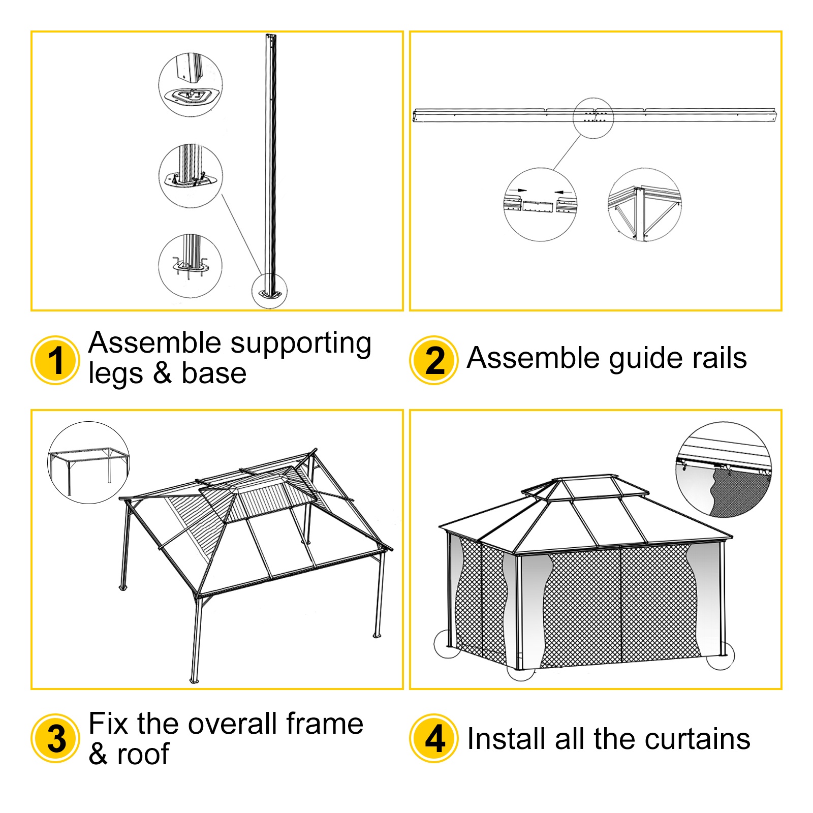 Paviljongin kokoaminen