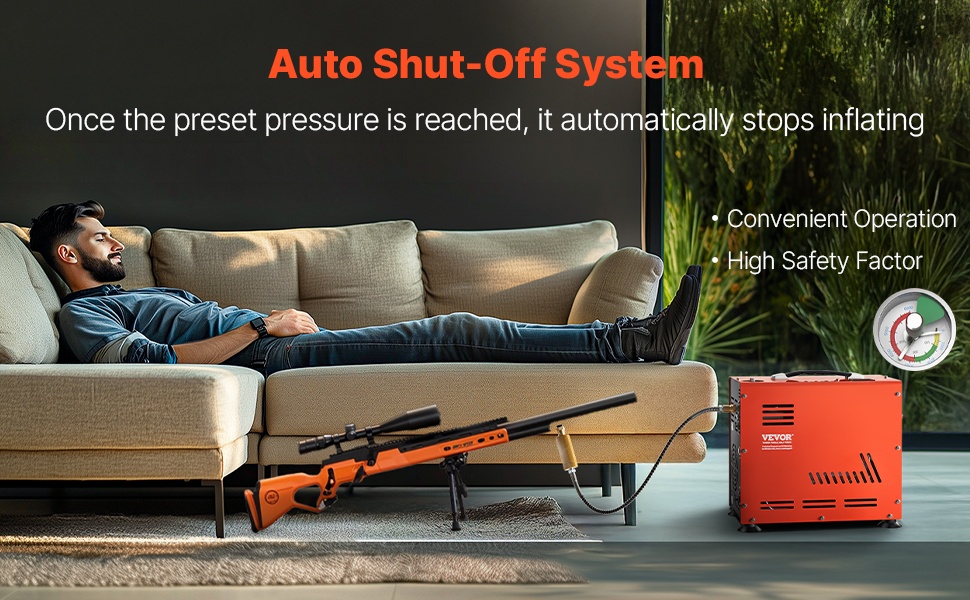 PCP-kompressori automaattinen pysäytys