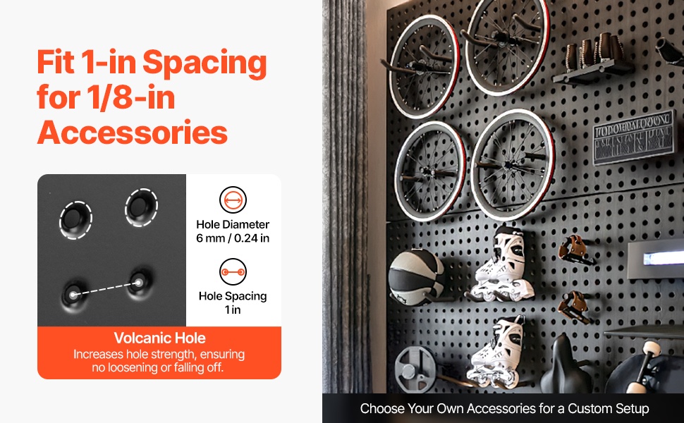 Standardoidut reiät tarvikkeille