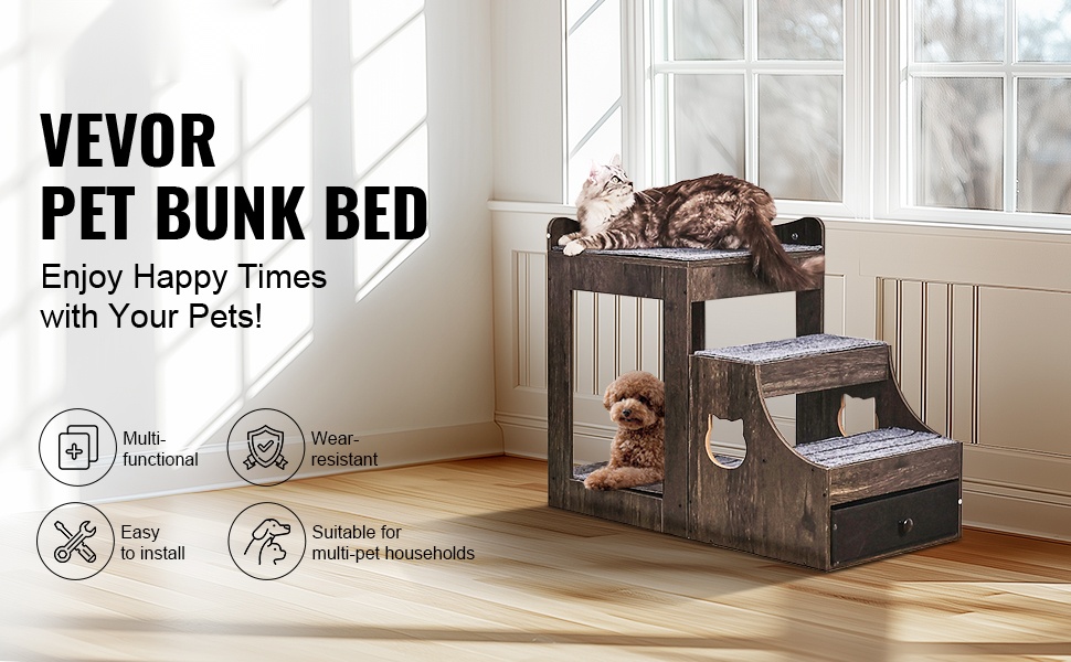 Lemmikin kerrossänky ja ikkunataso