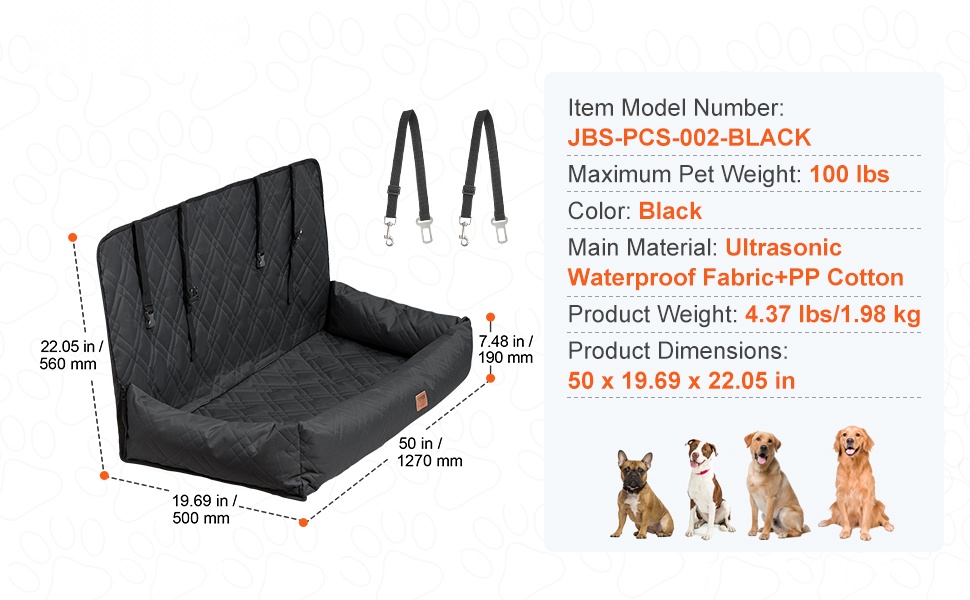 Koiran istuin keskikonsolissa käytössä