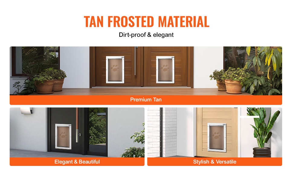 Huurrettu ruskea pinta, siisti ulkonäkö