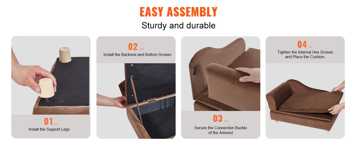 Lemmikkisohvan jalat ja runko