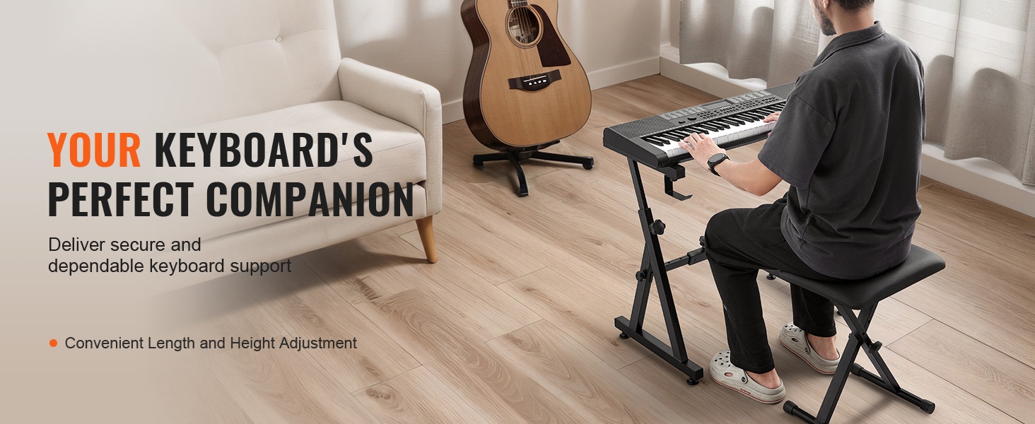 Z-mallinen pianoteline ja penkki