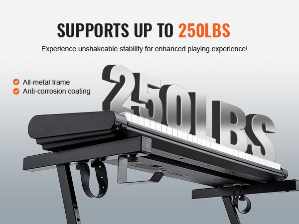 Tukeva pianoteline eri soittotilanteisiin