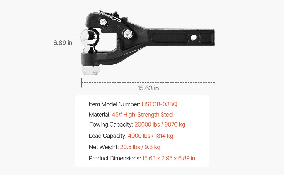 Vetolaitteen mitat ja rakenne detaljeina