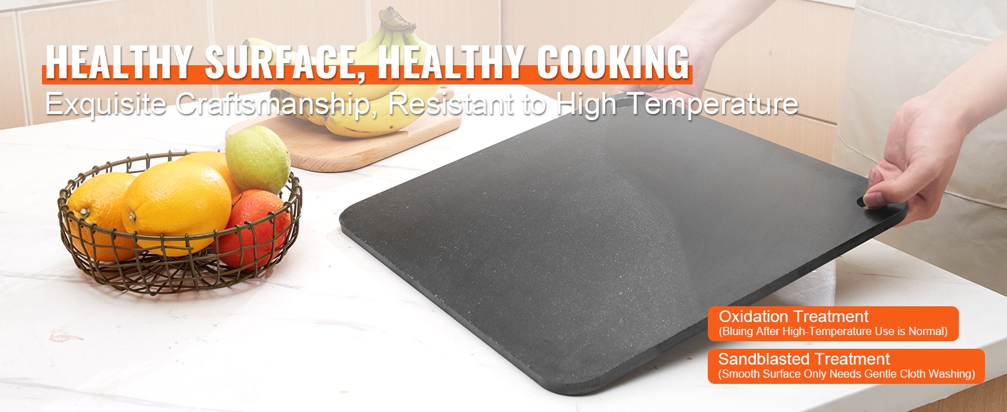 Pizzateräslevyn pinta ja käsittely