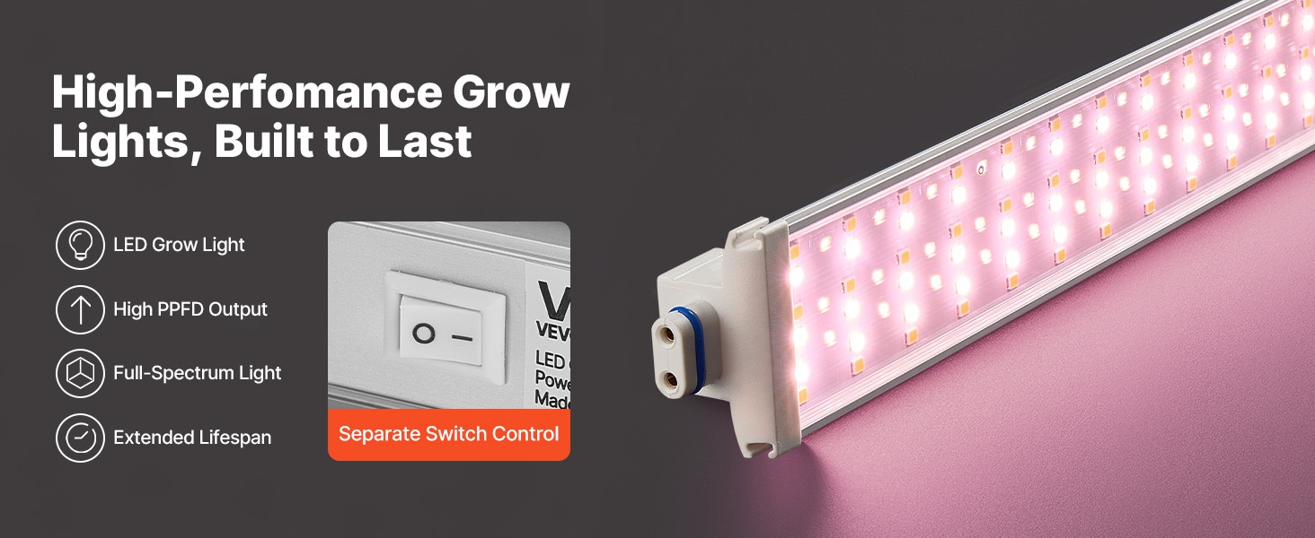 LED-kasvivalot lähikuvassa