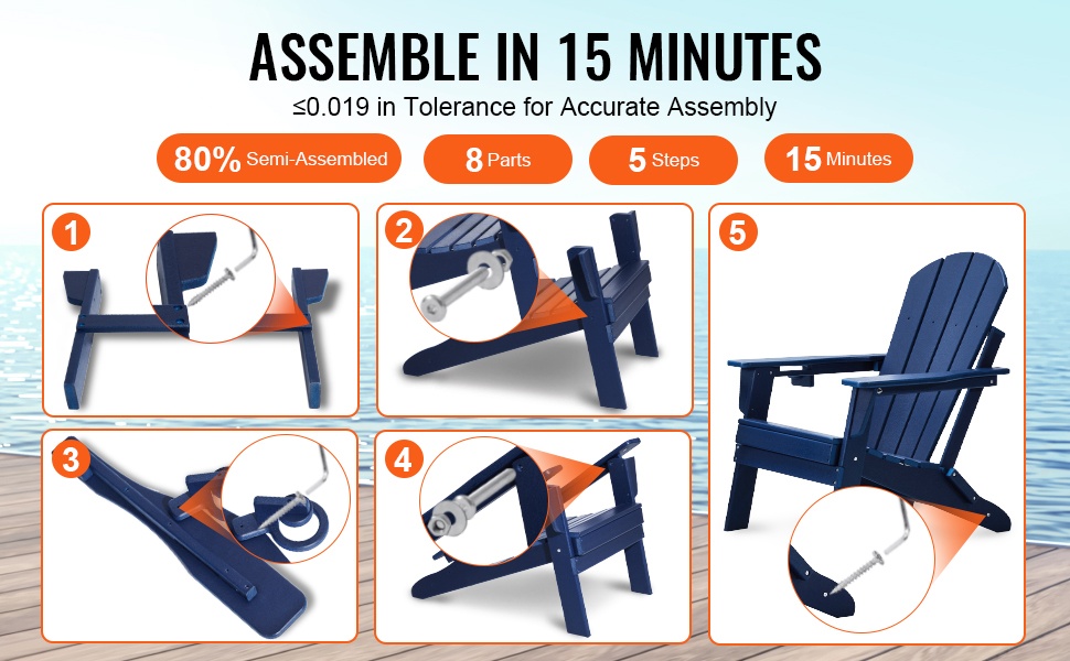 Adirondack-tuoli puutarhassa ja terassilla