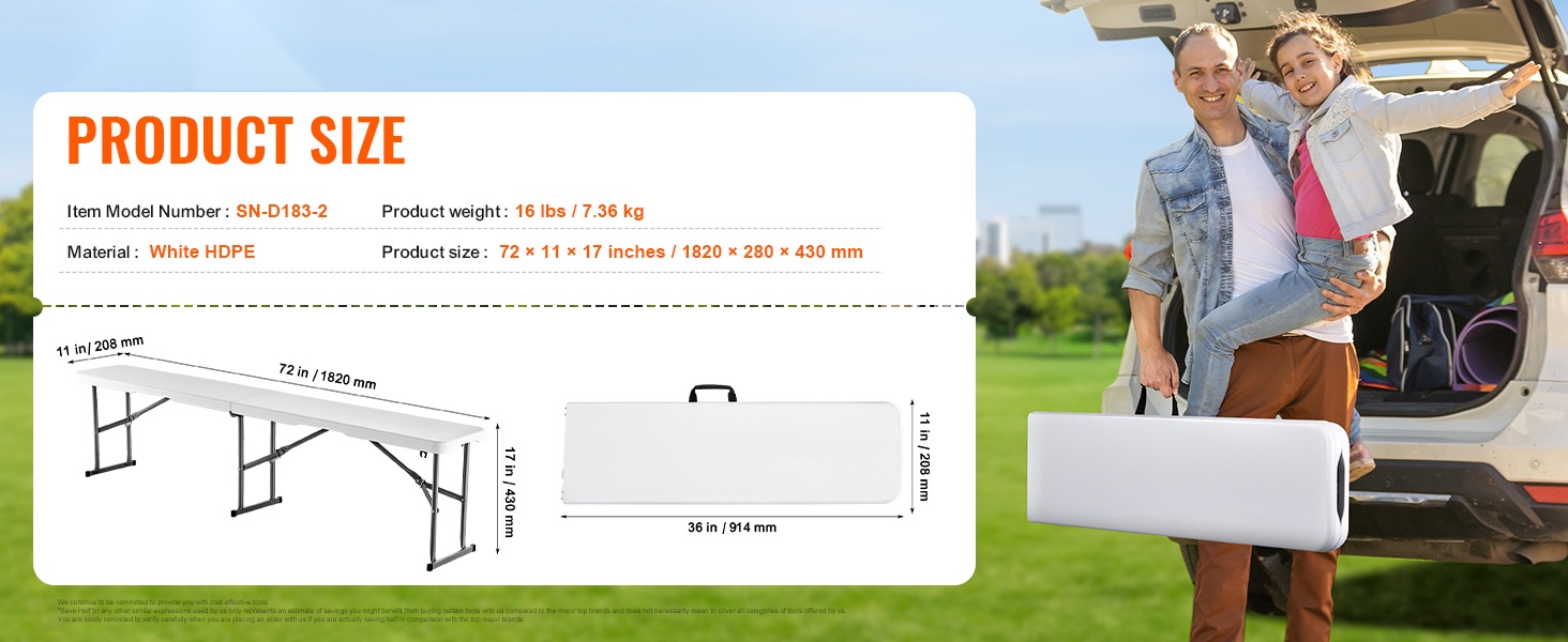 Taitettava penkki kokoontaitettuna