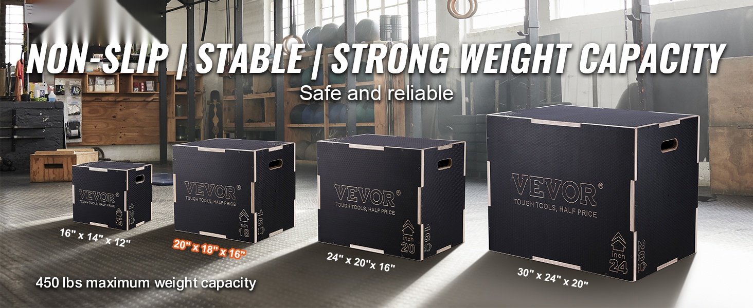 Plyometriaboksi edestä