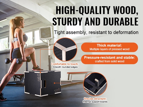 Plyometriaboksin teräsrunko ja pinnoite