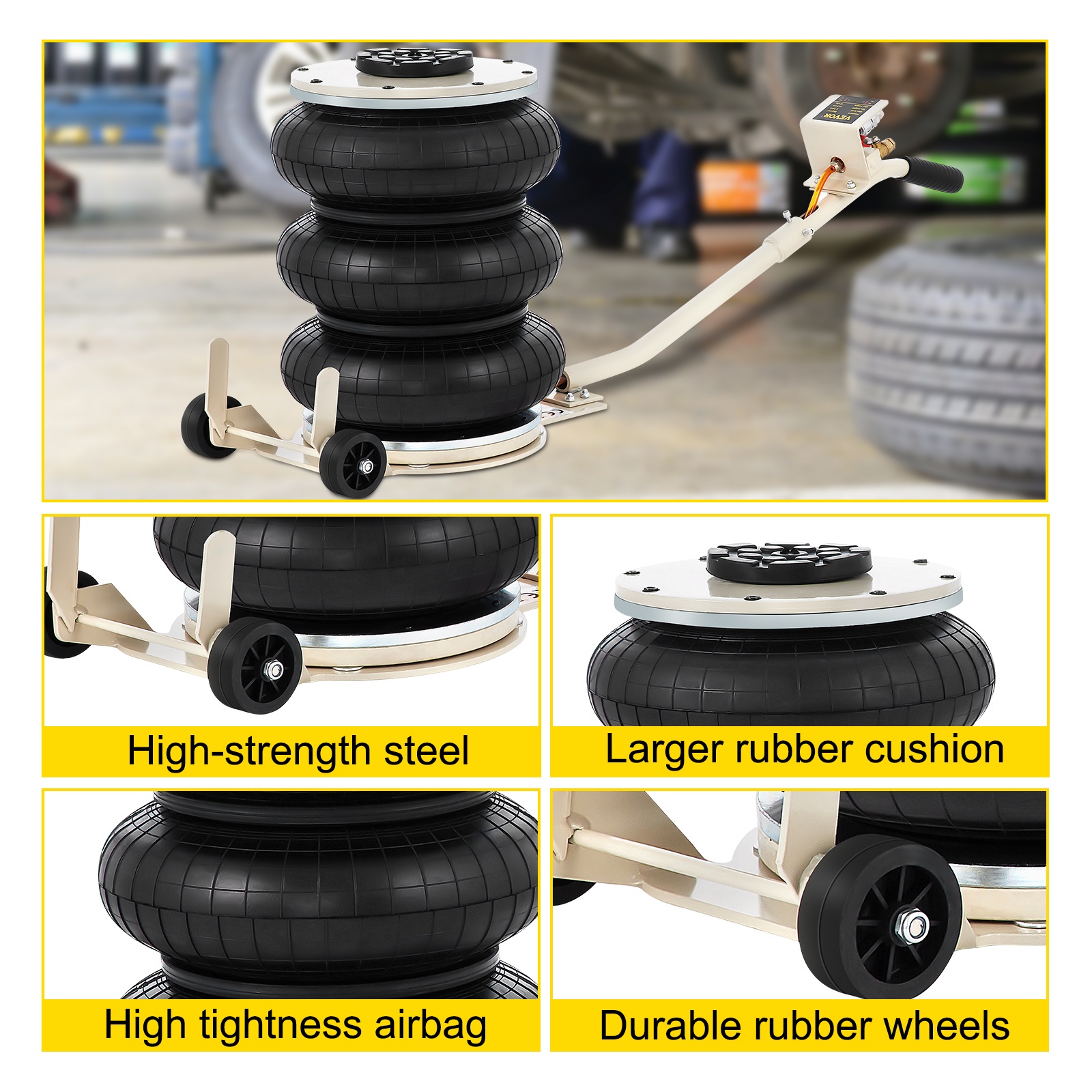 Pneumaattinen tunkki rakenne