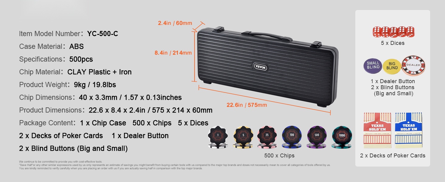 Pokerisetti sisältö