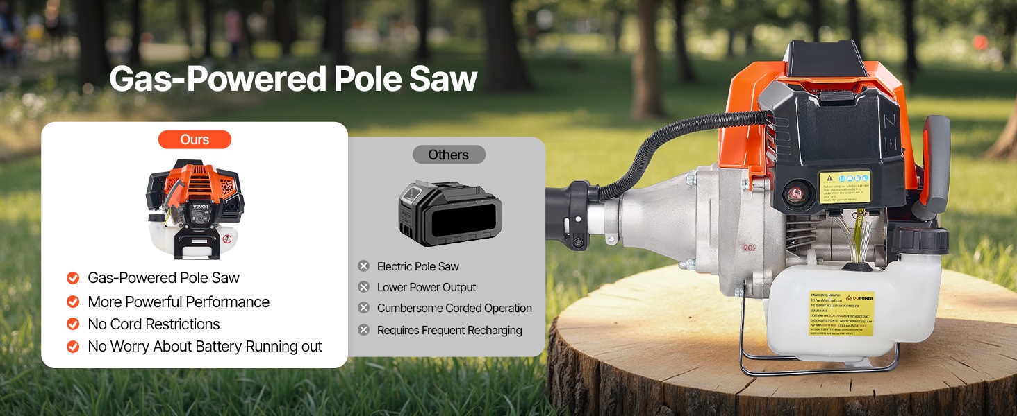 43 cc 2-tahtinen bensiinimoottori ja terälaippa