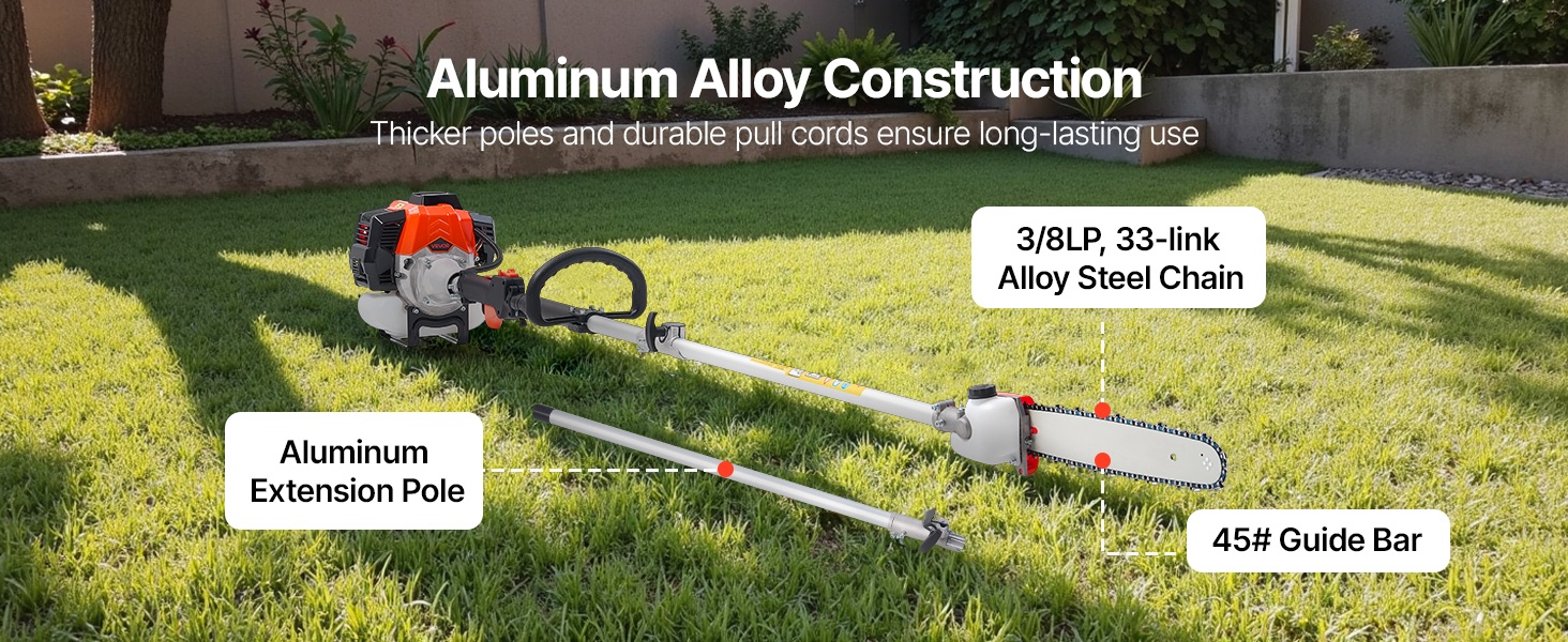 Kestävä alumiininen jatkovarsi ja teräslaippa