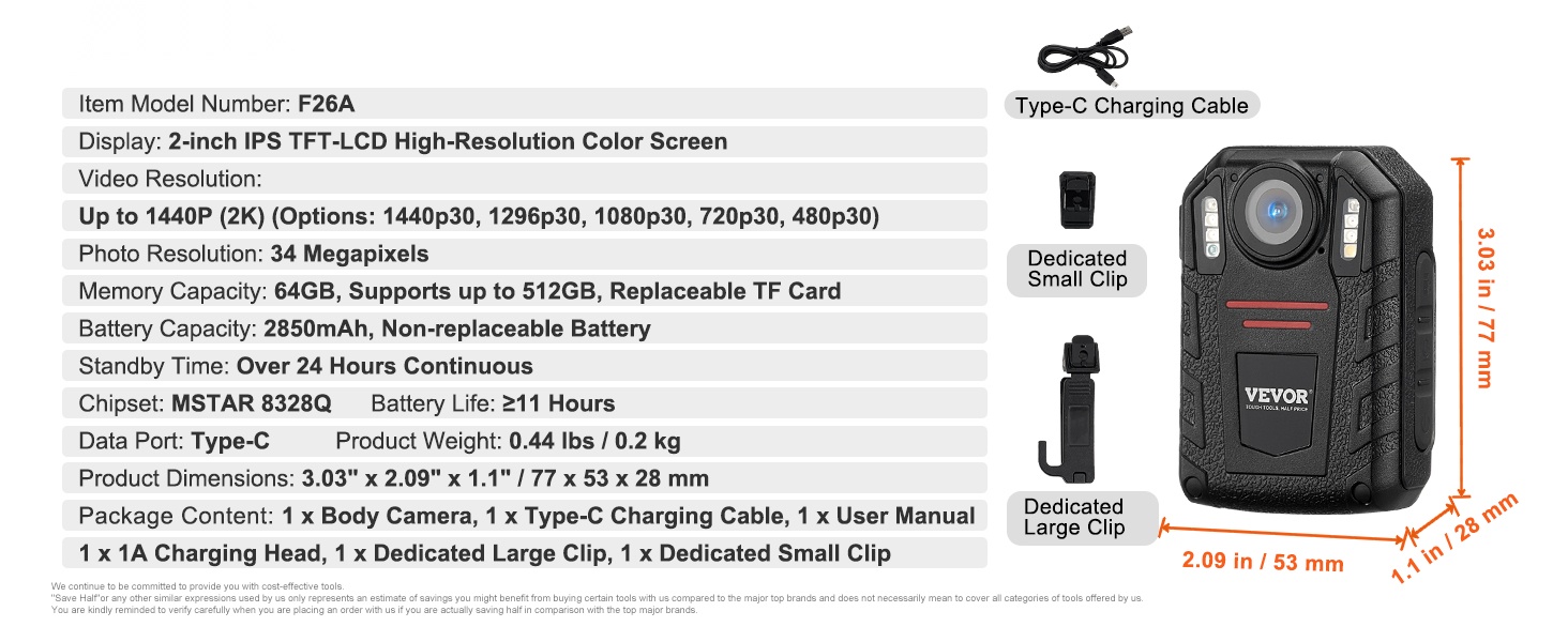 Rintakameran mitat ja muotoilu