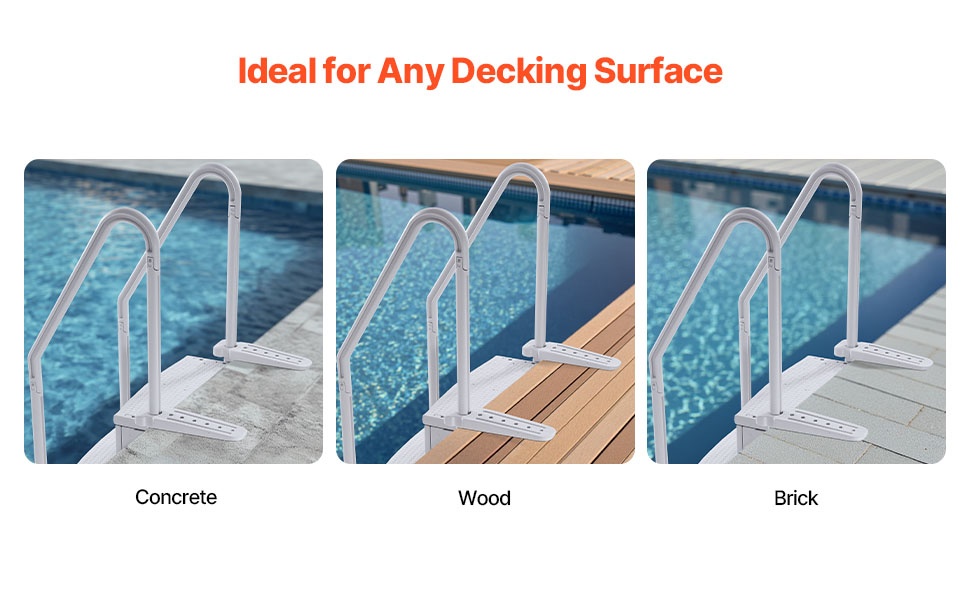 Uima-altaan tikkaan käyttö eri allaspinnoilla