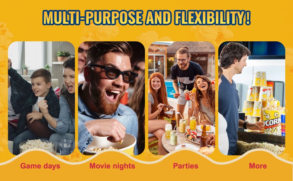 Popcorn-kone juhliin ja tapahtumiin