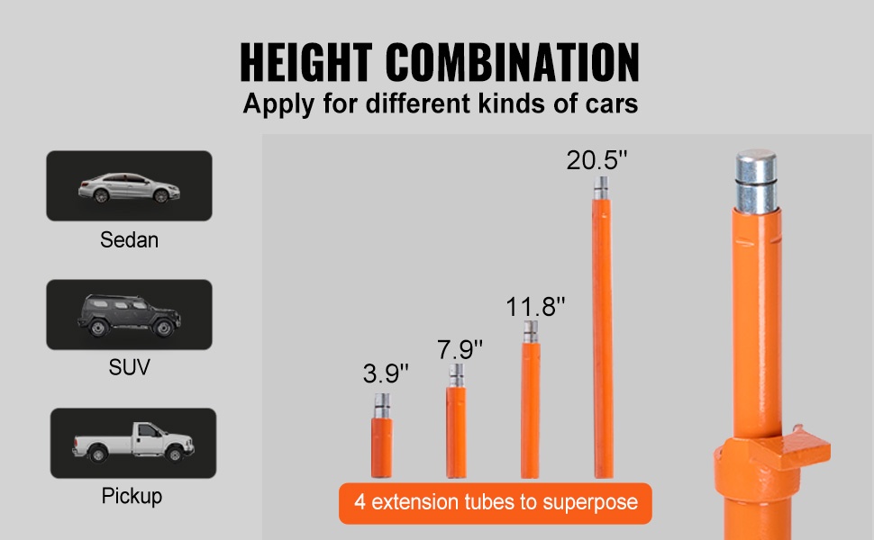 Porta-Power 12T jatkoputket