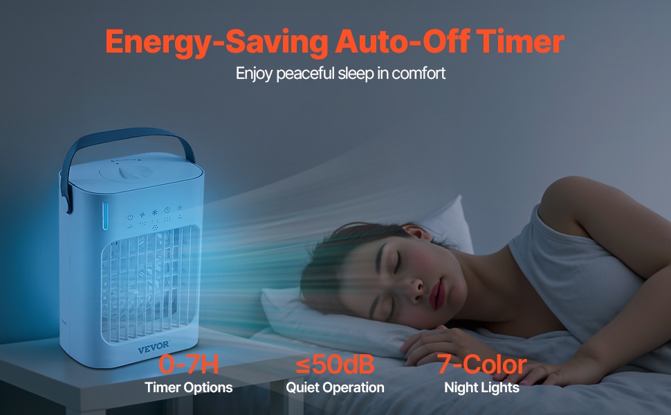 Ajastintoiminto ja 7-värinen tunnelmavalo