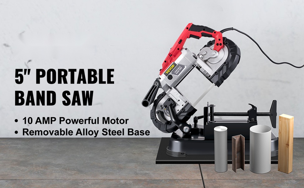 Kannettava nauhasaha sivukuva