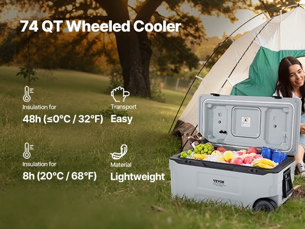 Siirrettävä kylmälaukku käytössä