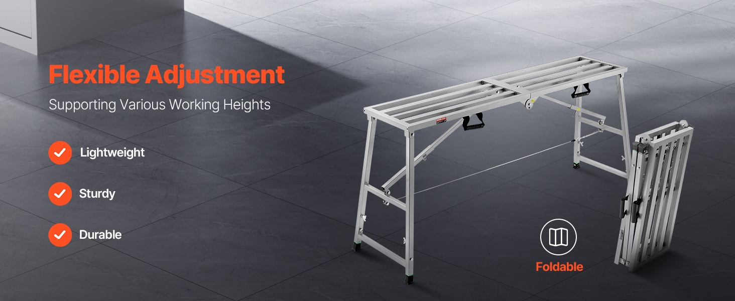 Taitettava työalusta, yleiskuva