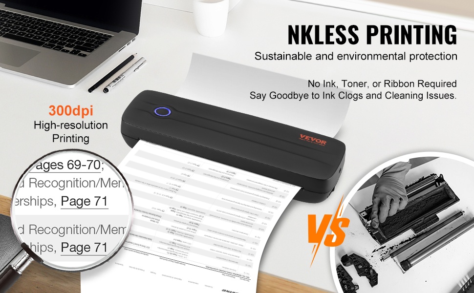 Lämpötulostin ja akku