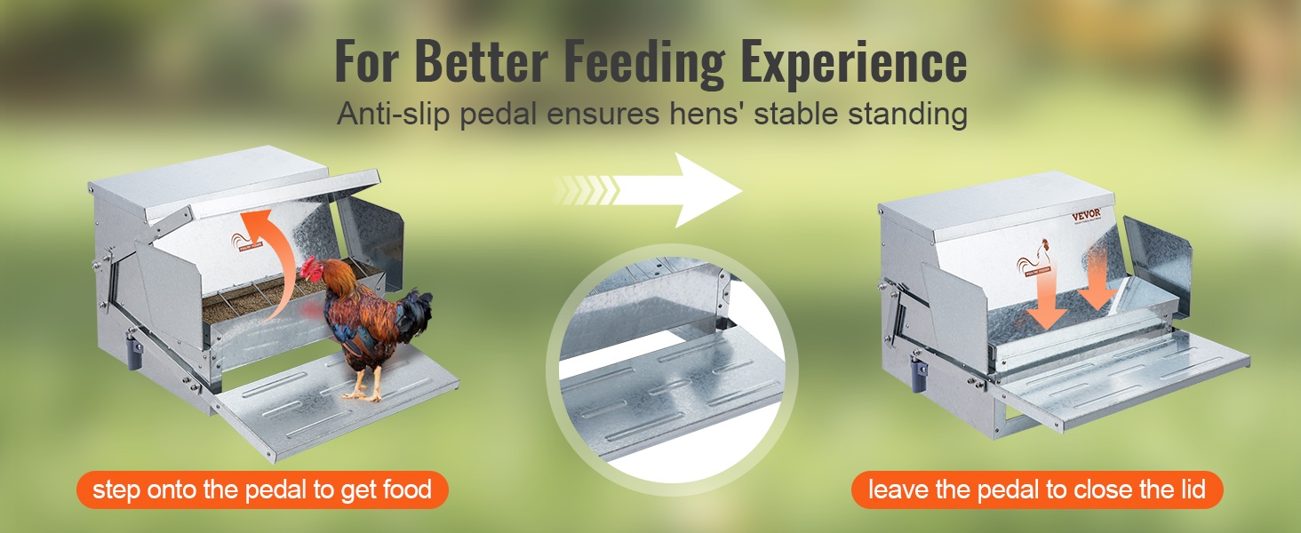 Liukumaton poljin helpottaa turvallista ruokintaa