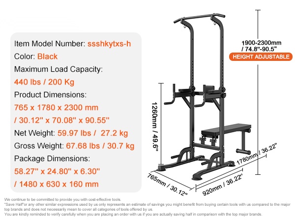 Laitteen mitat ja rakenne sivusta