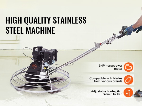 Betonin tasoituskone käytössä