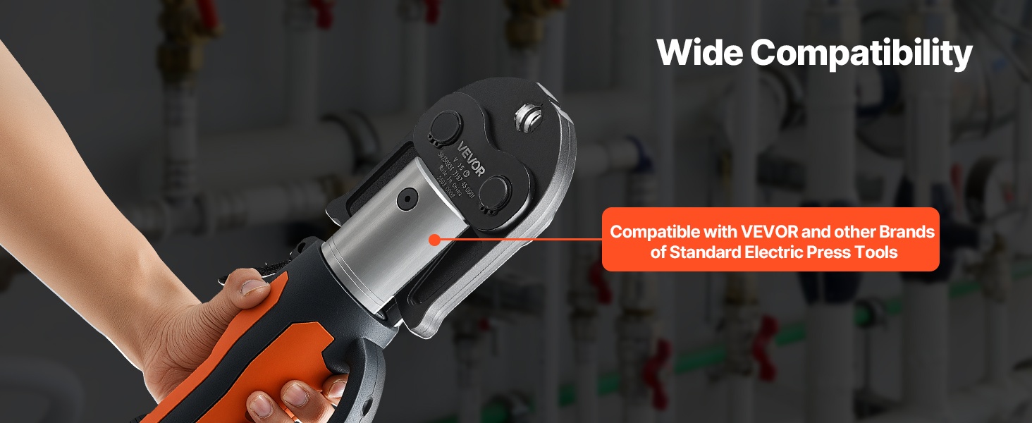 Yhteensopiva eri puristustyökalujen kanssa