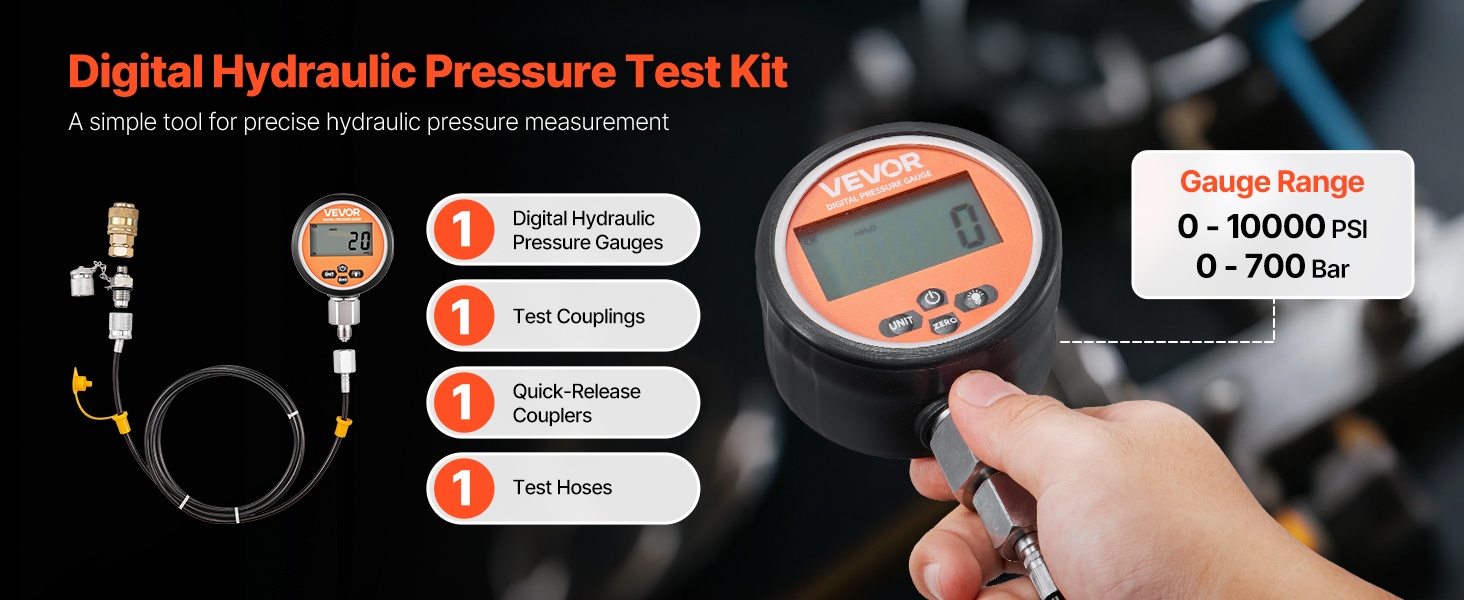 Digitaalinen hydraulipainemittari