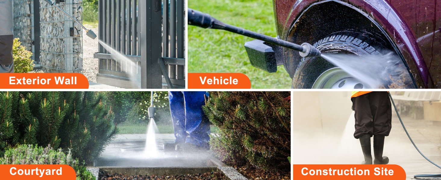 Painepesuripumpun käyttökohteet ulkotiloissa