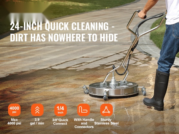 Painepesurin pinta- ja betonipuhdistin, yleisnäkymä