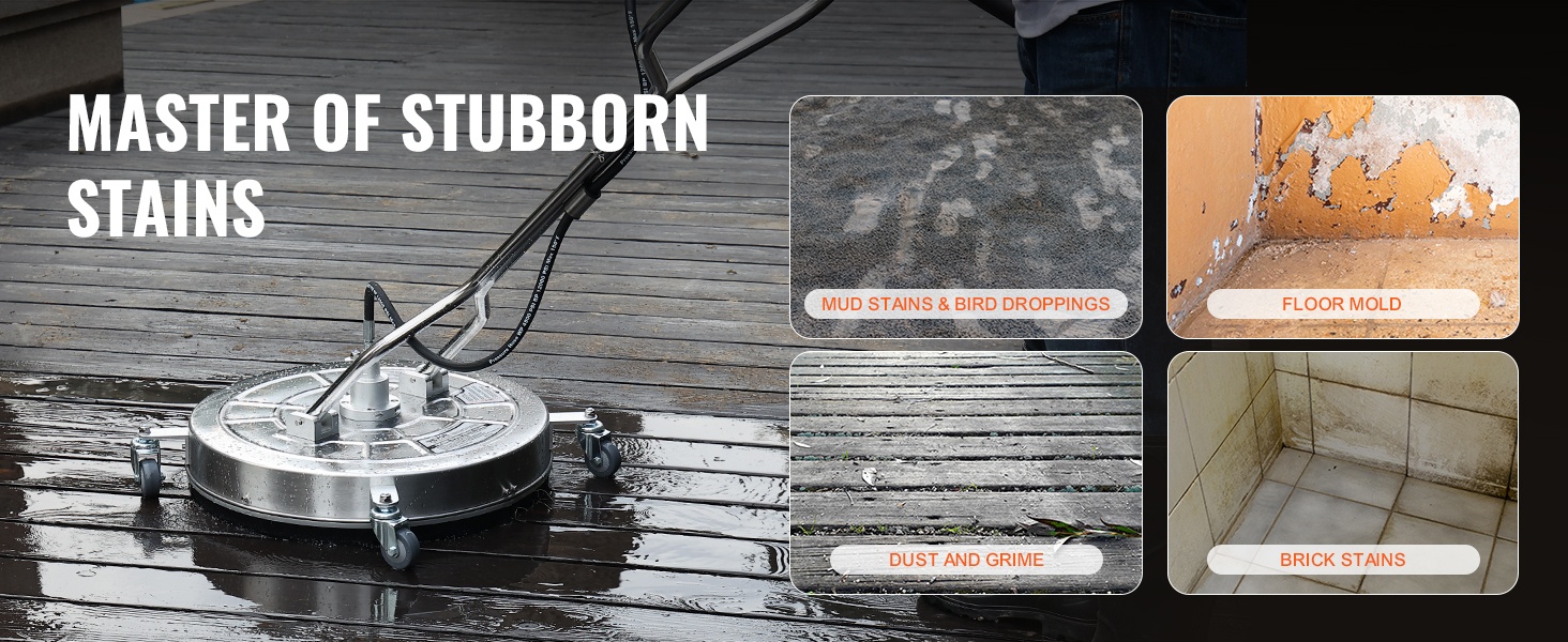 Puhdistaa muta- ja muut pinttyneet tahrat