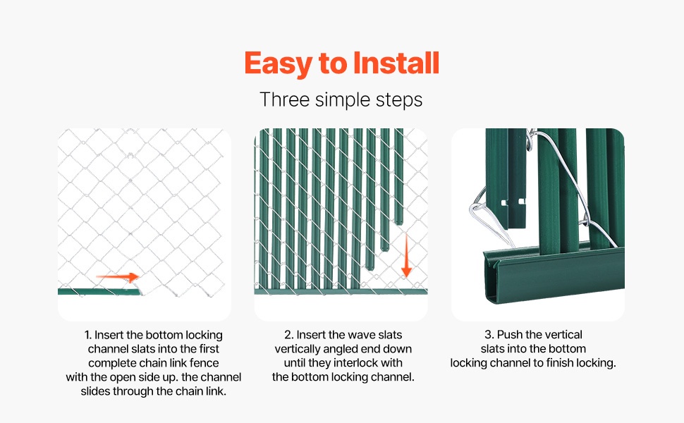 Alhaalta lukittavien säleiden asennus